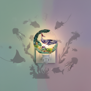 Lampe <span class=keywords><strong>de</strong></span> <span class=keywords><strong>nuit</strong></span> acrylique à thème océanique GL-JY, lumière froide blanche incandescente avec interrupteur marche/arrêt pour chambre à coucher, salle <span class=keywords><strong>de</strong></span> bain, couloir, décoration <span class=keywords><strong>de</strong></span> la maison - Product Image 2