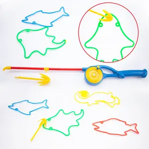 Hot selling Summer Beach Kids Plastic Fishing toy Game Set For Children Fish Toy with Rod