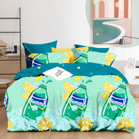 Personnalisé 3d Numérique Housse de couette Offre Spéciale 100% Polyester Ensemble De Literie Avec petit Coeur Impression