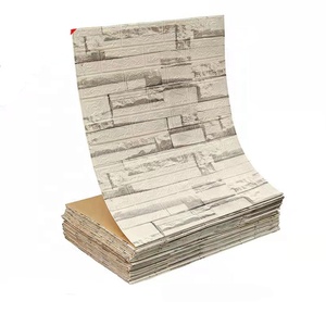 Papier peint autocollant mural 3d auto-adhésif gros <span class=keywords><strong>brique</strong></span> mousse papier peint <span class=keywords><strong>brique</strong></span> décorative - Product Image 2