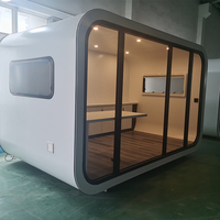 Maison conteneur moderne de luxe pour l'extérieur, hôtel mobile, pod de camping portable, cabane préfabriquée