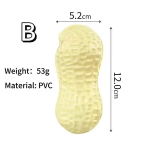 2025 nuovo e durevole giocattolo da masticare per cani divertente colorato tartaruga e arachidi eco-friendly sostenibile TPR simpatico giocattolo alla moda per animali domestici - Product Image 3