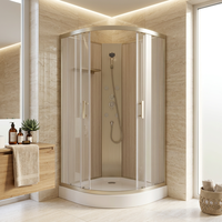 Cabine de douche intelligente avec cadre en aluminium, pommeau de douche cascade, cabine de douche intelligente pour hôtel de luxe, spa