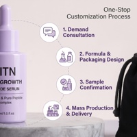 Sérum Capillaire Personnalisé à Base de Liposomes et Peptides pour l'Activation des Follicules et la Croissance des Cheveux, Redensyl GHK-Cu Biotine, Soin du Cuir Chevelu 2-EN-1, Clinique GMPC, OEM, Marque Privée