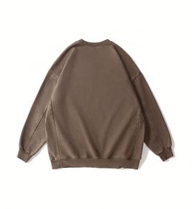 Sudadera con Capucha 100% Algodón de 350 GSM, con Logotipo Personalizado, Cuello Redondo, Lavada, para Hombre, 3 Colores - Product Image 6