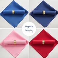 Serviette de table en polyester marron, aspect lin, 100% tissu, pour hôtel, mariage, événementiel, restauration, vente en gros, réutilisable, décoration intérieure, cadeau