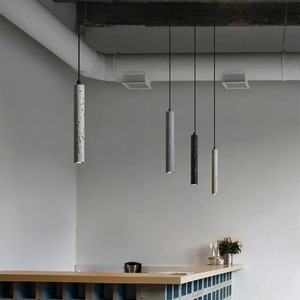 Rétro Led Pendentif Lumière Décoration de La Maison Tube <span class=keywords><strong>Béton</strong></span> Lampe Restaurant Bars Ciment Lustre Unique Cuisine Suspendue - Product Image 6