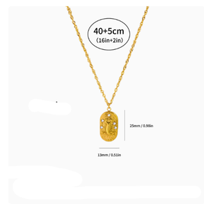 Nuevo Diseño <span class=keywords><strong>de</strong></span> Collar <span class=keywords><strong>de</strong></span> Acero Inoxidable con Cruz para Hombre y Mujer, Estilo Étnico, Collar para Parejas, Accesorios Transfronterizos - Product Image 5