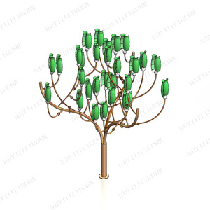 Eólica de Eje Vertical para Exteriores para Alumbrado Público Inteligente, Solución Energética para Espacios Públicos RY-WT 12V con Certificación CE - Product Image 4
