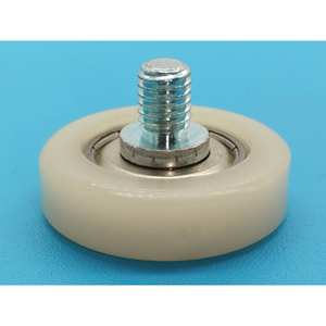 Poleas para Puertas y Ventanas BDR28C1L8-M6 Suministradas por el Fabricante, Poleas para Rieles de Ducha 28*8/C1L8, Rodillos Recubiertos de Goma para Exteriores - Product Image 3