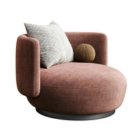 Fauteuil d'appoint contemporain en tissu à motifs, écologique et durable, en bois, pour salon et bureau à domicile - Vente en gros sur mesure