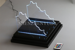 Dao Bộ Sưu Tập Hiển Thị Chủ Tabletop Karambit Hiển Thị Giá Lucite Tùy Chỉnh LED Dao Đứng - Product Image 4