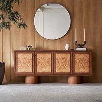 Mueble de Salón Moderno de Madera Maciza de Gran Capacidad con Estantes Ajustables para Oficina en Casa y Uso en Villas