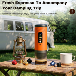 Popular Travel 3 in 1 Portable <b>Espresso</b> Coffee Maker with Travel Case Big Small Color Box Compatible with Capsule Powder - Product Image 4