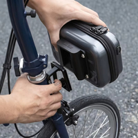 Sacoche avant pliable à fixation rapide pour vélo, compatible avec les porte-bagages avant de vélos Brompton et Dahon
