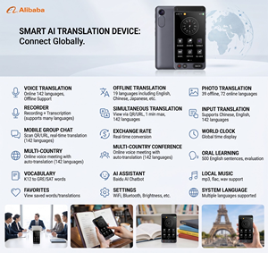 Traductor Multifuncional en Tiempo Real - Reloj de Hora Mundial, Cambio de Divisas en Vivo, Traducción para Reuniones Multipersonales para Uso en el Extranjero - Product Image 2