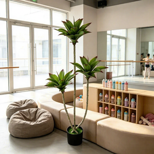 Decoración para Eventos al por Mayor, Árbol de <span class=keywords><strong>Agave</strong></span> Artificial Tropical en Maceta, Plantas de Interior para Decoración de Oficinas y Otras Decoraciones para Bodas - Product Image 1