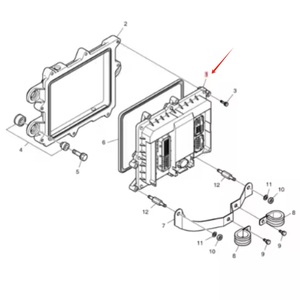 Develon Doosan Daewoo Hyunda I Excavator Repuestos Fabricante original Genuino <span class=keywords><strong>Bosch</strong></span> 65,11201-7017 ECU - Product Image 2