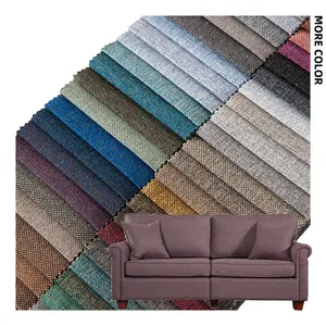 Casa Deco tessile 100% poliestere tappezzeria divano francese tessuto di lino all'ingrosso