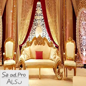 Espléndido Escenario Profesional Moderno para Bodas y Compromisos, Decoración para Bodas Indias, Set de Escenario de Fibra de Vidrio Duradero - Product Image 1