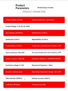 Ouluda AT8604 Push-Pull drukkrachtsensor voor hoogte- en laagmeetingen 5/10/20/30/50kN - Product Image 5