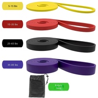 Bandas de Resistencia Portátiles para Ejercicios de Fuerza en Casa, Gimnasio, Entrenamiento, Fitness, Banda Elástica para Estiramiento Corporal
