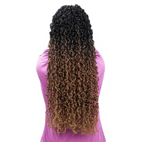 Faux locs synthétiques en gros, tresses au crochet Spring, cheveux en fibre à double trame fabriqués à la machine, dreadlocks africaines pour femmes