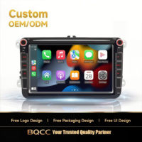 Autoradio Android BQCC OEM 8 pouces avec CarPlay, écran IPS, Mirror Link pour AUX FM AM USB pour Skoda Polo