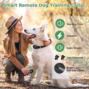 Più recente collare antiurto per cani con telecomando ricaricabile 1600FT dispositivo deterrente per corteccia di cane impermeabile per cani - Product Image 2