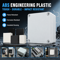 Boîtier de jonction étanche IP67 en plastique ABS ignifuge, boîtier électrique extérieur pour câblage