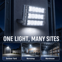 Luces LED para Estadios Súper Brillantes de 300W con Interruptor de Encendido/Apagado, 140LM/W, para Exteriores, AC90-305V, Regulables, para Canchas Deportivas