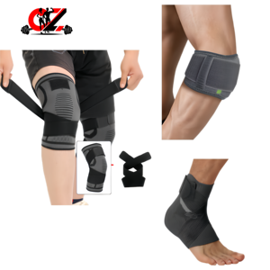 CZFIT, Juego <span class=keywords><strong>de</strong></span> Rodilleras Deportivas, Coderas Anticolisión y Correas <span class=keywords><strong>de</strong></span> Fijación <span class=keywords><strong>para</strong></span> Tobillos, Más Económico y Conveniente - Product Image 1