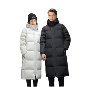 Chaqueta de invierno unisex de moda informal de medio a largo engrosada calidez Shearling Stand Collar a prueba de viento impermeable cremallera Logo - Product Image 4