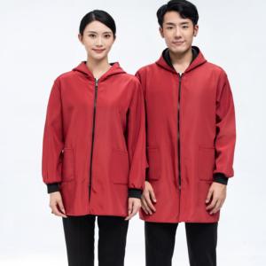 Visibilitas tinggi garis reflektif Logo kustom bersikat antilembap uniseks musim dingin pakaian kerja seragam kerja grosir bekerja - Product Image 2