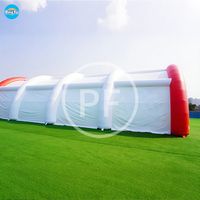Grande tente gonflable de paintball avec logo personnalisé Tente gonflable de construction d'événements pour aire de sports de plein air à vendre