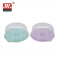 Large Round Plastic Container with Lid - 8″ x 3″ - 240C