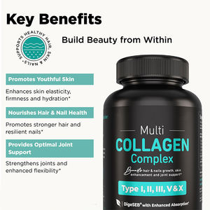 คอลลาเจนเปปไทด์ไฮโดรไลซ์หลายเม็ด150โลโก้กำหนดเองพร้อมวิตามินซีปราศจากกลูเตน - Product Image 3