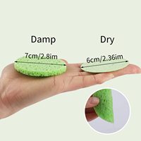 Cellulose naturelle Spa Salon Visage Esthéticiennes Nettoyage Massage bain Démaquillant compr Pad Exfoliant éponge faciale