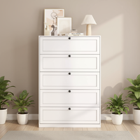 Commode de rangement moderne en acier à 5 tiroirs, construction KD, écologique, pour chambre, salon, entrepôt, hôtel, tiroirs silencieux