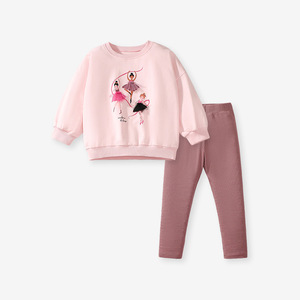 Uniforme per Ragazze all'Ingrosso - Set Due Pezzi Invernale con Maglione Casual per Bambini, Imbottito in Pile - Product Image 4