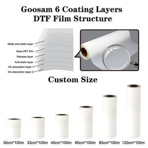 Top Selling Personalized A3 A4 A3+ 30Cm 60Cm <b>Digital</b> Printable Inkjet Heat Transfer Pet DTF Film Roll for Dtf Printing - Product Image 5