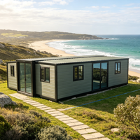 Maisons modulaires préfabriquées de luxe en conteneurs de 40 pieds, 3 chambres, extensibles, pour hôtel, logement familial, design moderne