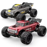 Camion monstre électrique RC à l'échelle 1/10, robuste, conçu pour les terrains extrêmes, avec un carrossage réglable et un servo à engrenages métalliques