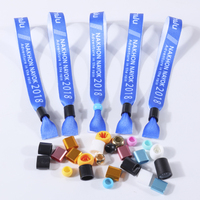 Pulsera de Tela Personalizada con Cierre de Plástico Ajustable e Impresión de Logotipo