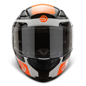 Casco integral Befast Flash III Blanco Rojo Fluo M - Product Image 3