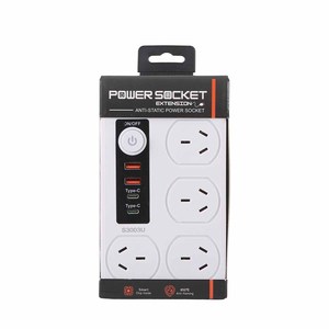Regleta de Enchufes Australiana con Protección Contra Sobrecarga, Cable de Extensión con 4 Tomas y Carga Rápida PD25W, Enchufe Móvil con <span class=keywords><strong>Puerto</strong></span> USB - Product Image 6