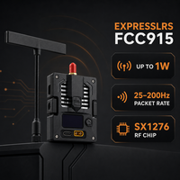 Module RF Bandit Micro ExpressLRS 915 MHz jusqu'à 1W, compatible FPV, avec écran OLED et ventilateur de refroidissement pour TX16S Boxer TX12 Drone UAV
