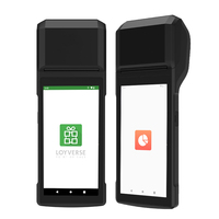 Terminal Portátil Android 13 H10S con Pantalla Táctil de 5.5 Pulgadas, Dispositivo POS 4G, Impresora Integrada de 58 mm y Escáner de Código de Barras
