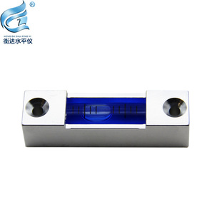 Nivel de burbuja cuadrado Heng Da Shui Ping Yi Metal Level 5814 de 1.5-5mm, grado industrial con orificios de instalación - Product Image 1