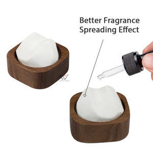 Base en bois naturel Vente en gros Huiles essentielles Roche <span class=keywords><strong>de</strong></span> lave Diffuseur passif <span class=keywords><strong>de</strong></span> pierre pour bureau chambre Design <span class=keywords><strong>d</strong></span>écoratif/élégant - Product Image 2